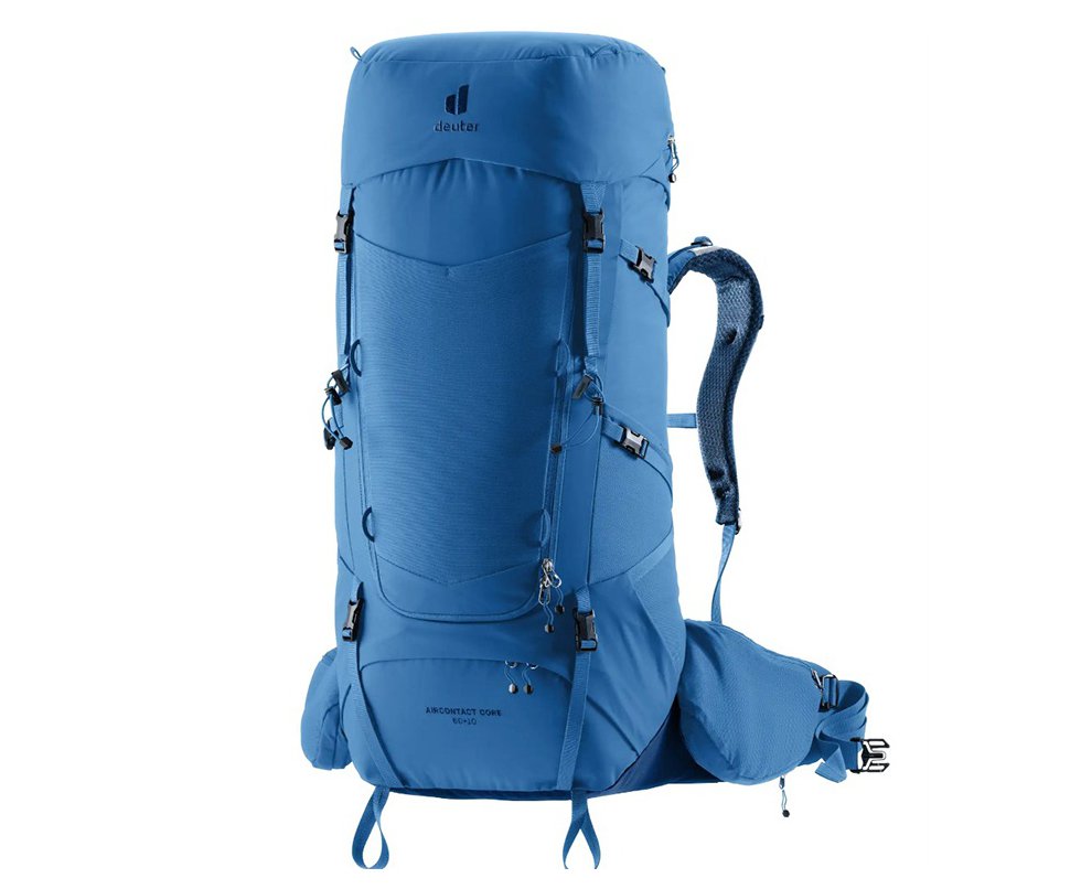Mochila Aircontact Core 60+10 Azul Claro