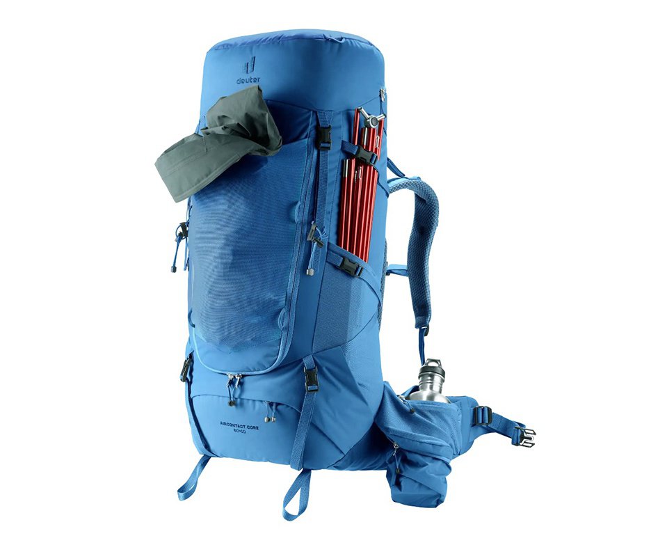Mochila Aircontact Core 60+10 Azul Claro