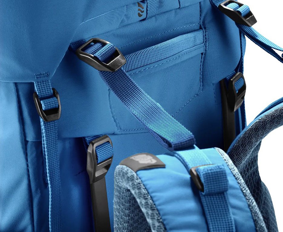 Mochila Aircontact Core 60+10 Azul Claro