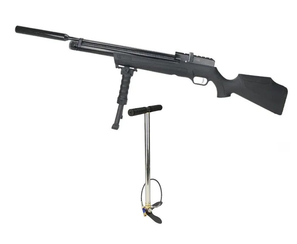 Carabina de Pressão PCP ESP 4550H 4.5mm EKOL Voltran + Bomba