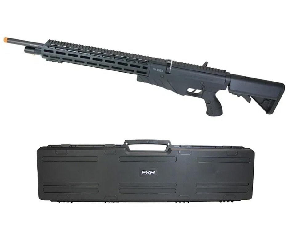 Carabina de Pressão PCP G850T 6.35mm Black - QGK + Case FXR