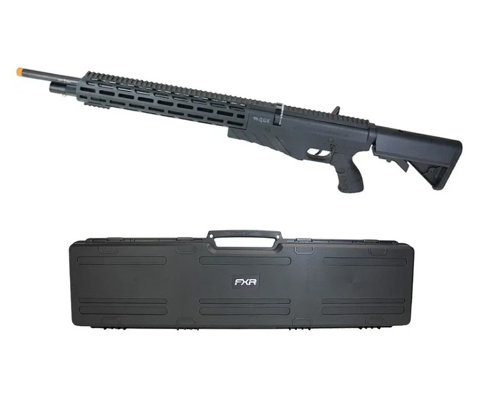 Carabina de Pressão PCP G850T 6.35mm Black - QGK + Case FXR