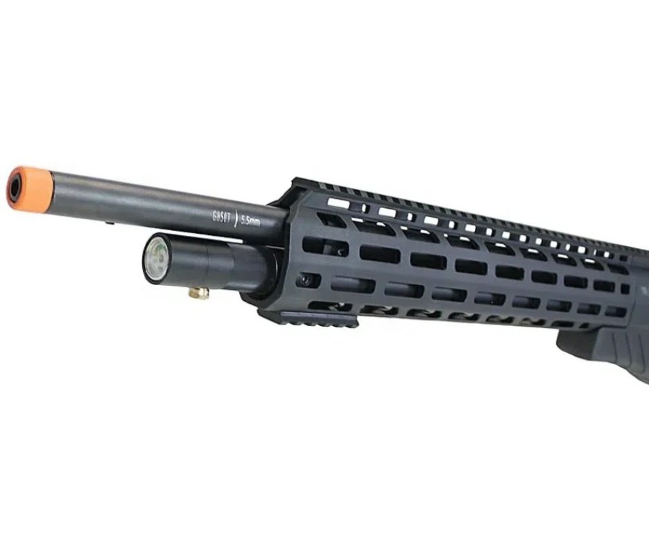 Carabina de Pressão PCP G850T 6.35mm Black - QGK + Case FXR + Luneta 4-16x50