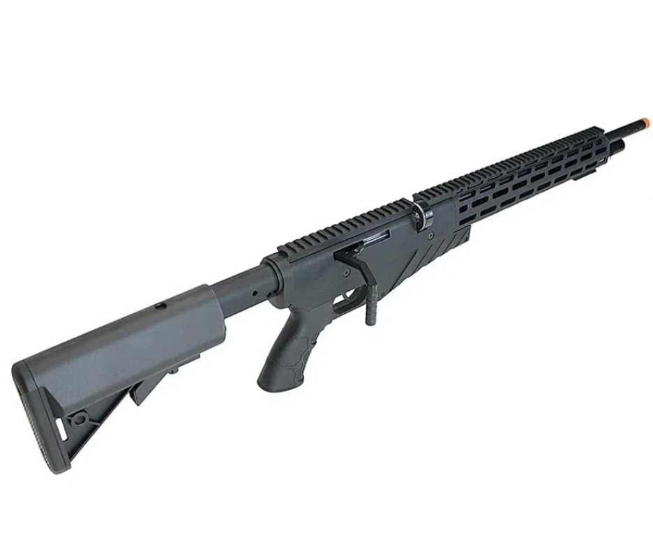 Carabina de Pressão PCP G850T 6.35mm Black - QGK + Case FXR + Luneta 4-16x50