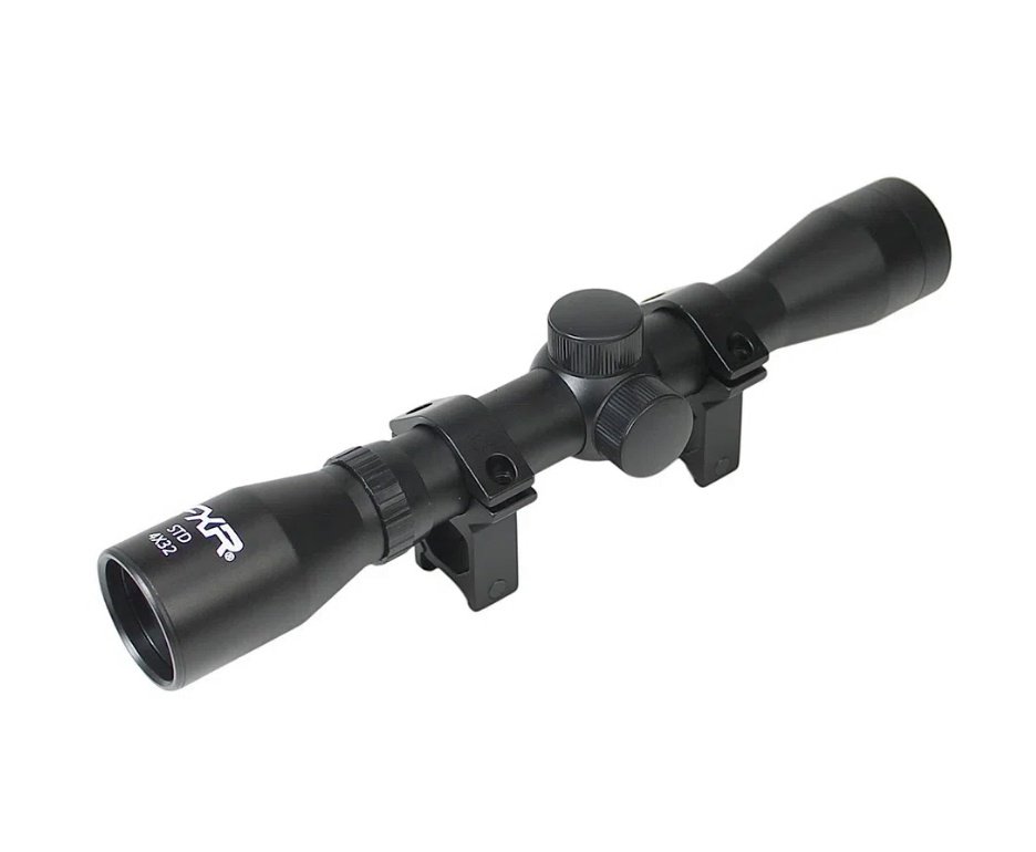 Carabina de Pressão PCP G850T 6.35mm Black - QGK + Case FXR + Luneta 4X32