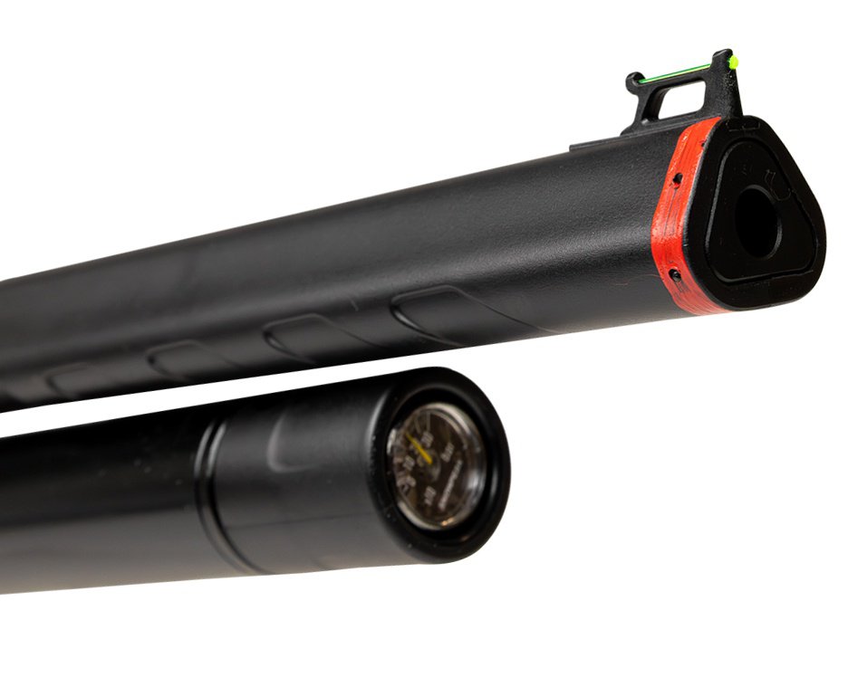Carabina PCP Rossi T-REX Montecarlo Madeira Big Bore 6,35mm + Bipe + Chumbo + Luneta 6-24x50 + Chama Pássaro