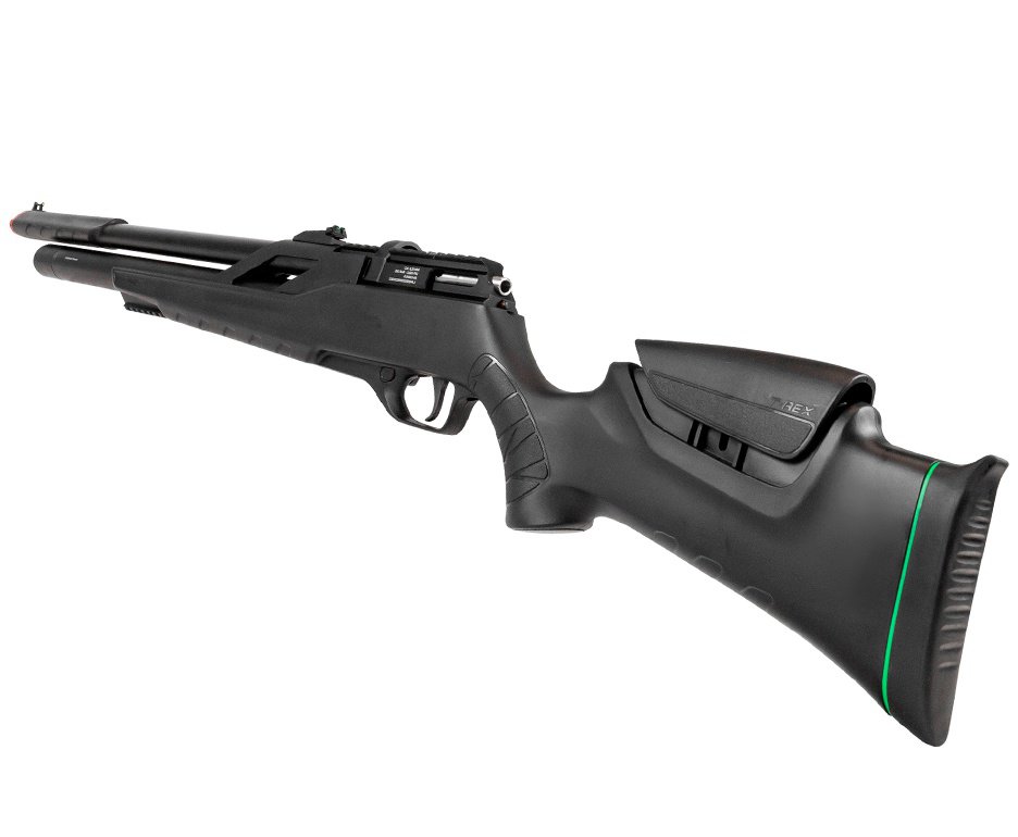 Carabina Pressão PCP Rossi T-REX 6.35mm Big Bore - Rossi + Bipe + Chumbo + Luneta 6-24x50 + Chama Pássaro