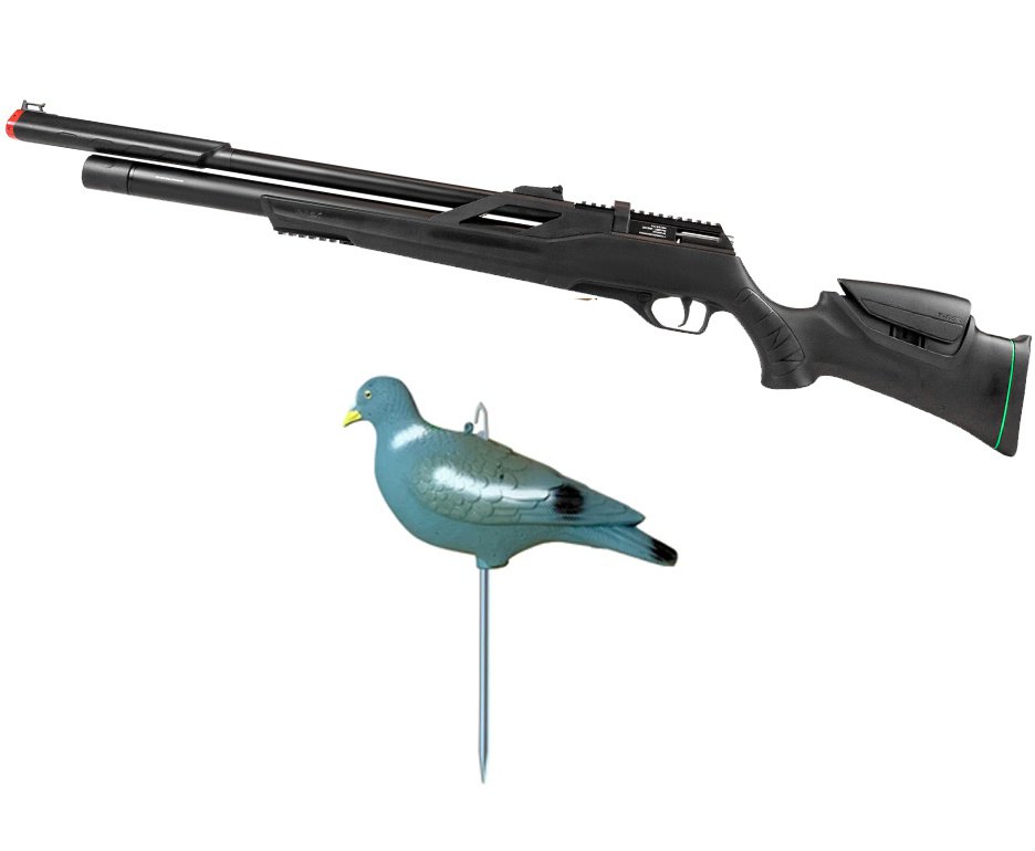 Carabina Pressão PCP Rossi T-REX 6.35mm Big Bore - Rossi + Chama Pássaro