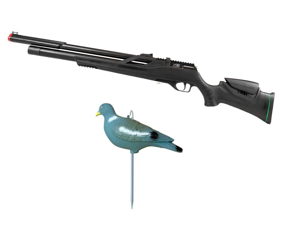Carabina Pressão PCP Rossi T-REX 6.35mm Big Bore - Rossi + Chama Pássaro