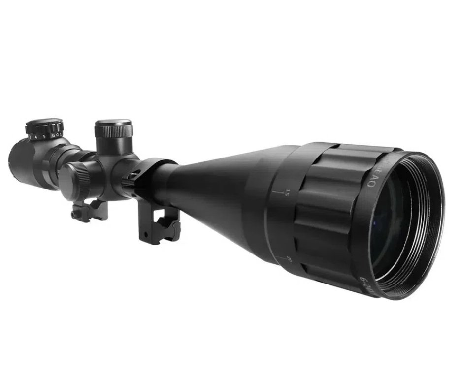 Carabina PCP Rossi T-REX Bull Pup 6,35mm Big Bore - Rossi + Bipe + Chumbo + Luneta 6-24x50 + Chama Pássaro