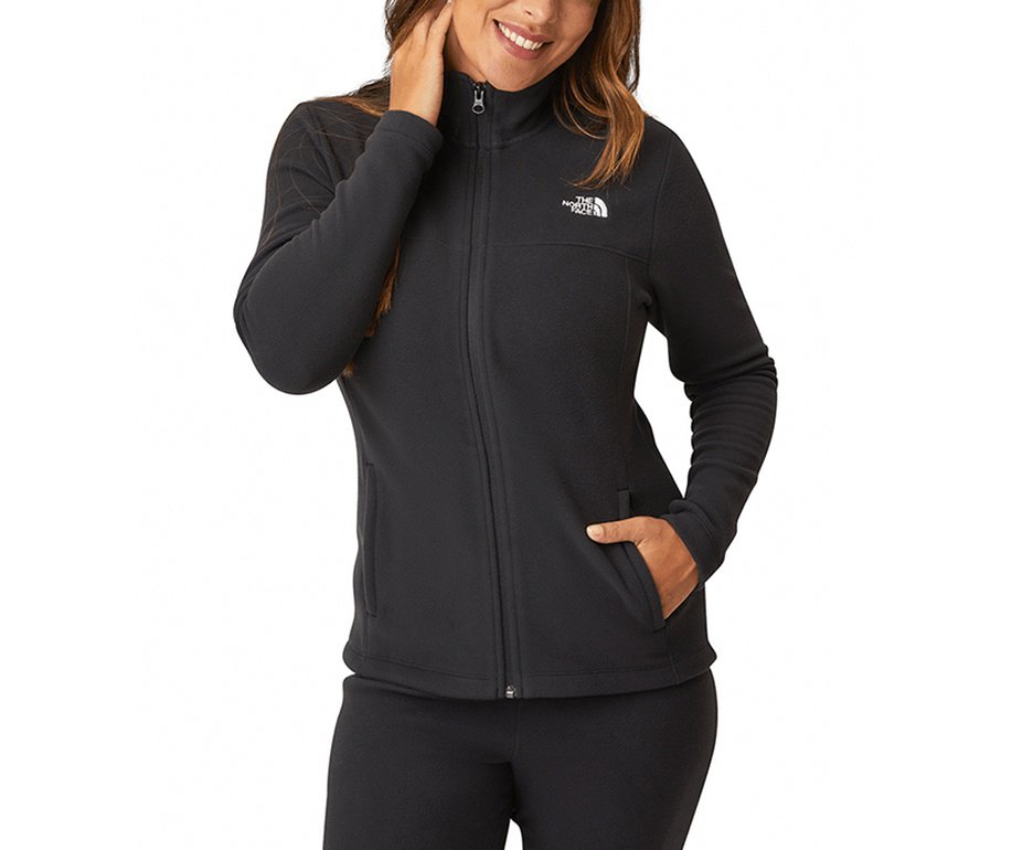 Casaco Fleece The North Face Glacier Full Zip Feminino - Preto