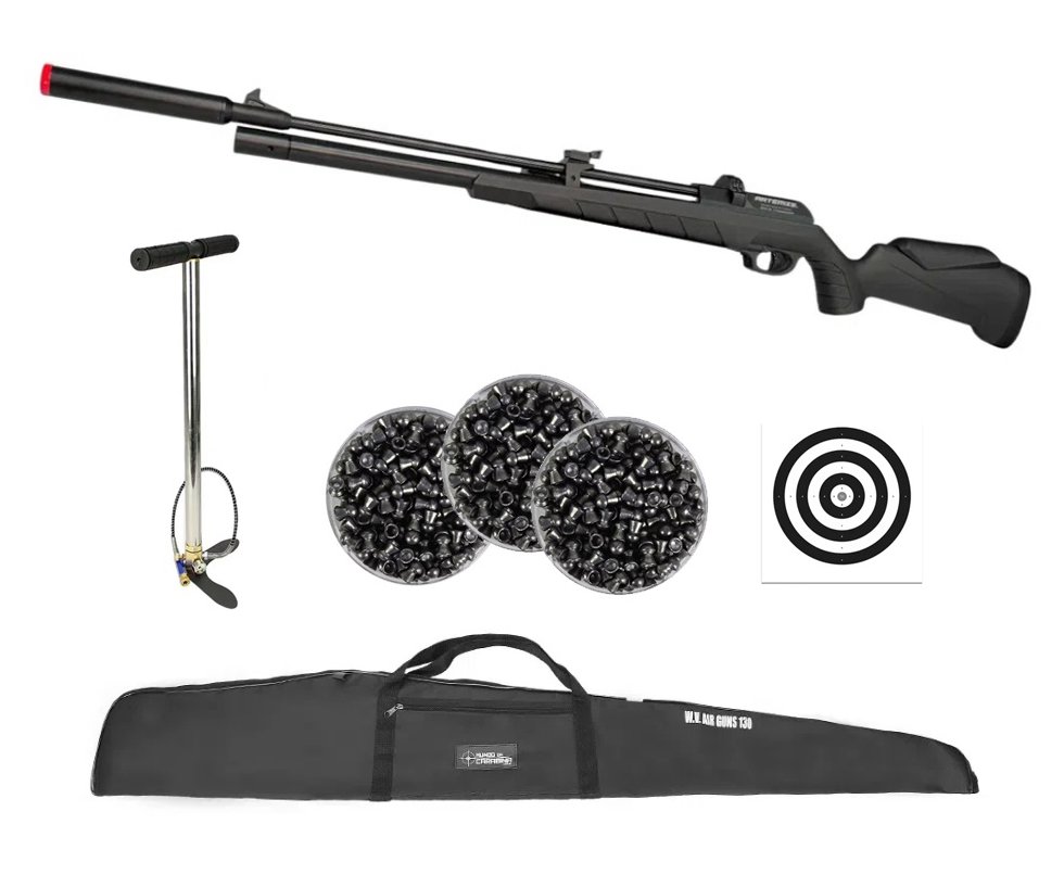 Carabina PCP Artemis PR900S G3 Black 5,5mm - FXR Artemis + Bomba + Capa + Chumbos + Alvos