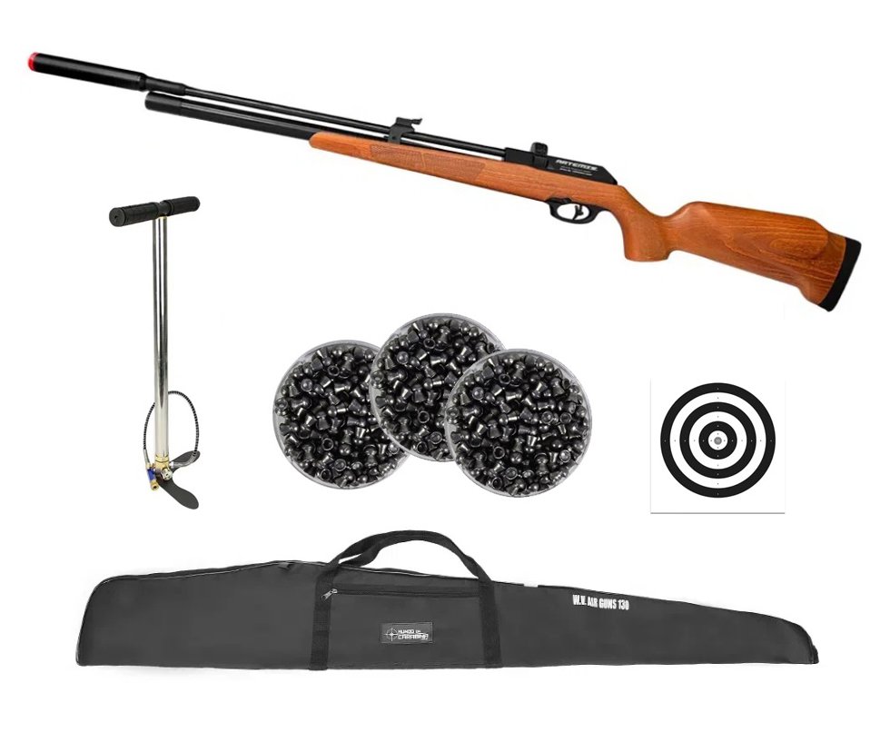 Carabina PCP Artemis PR900W G3 5,5mm - FXR Artemis + Bomba + Capa + Chumbo + Alvos