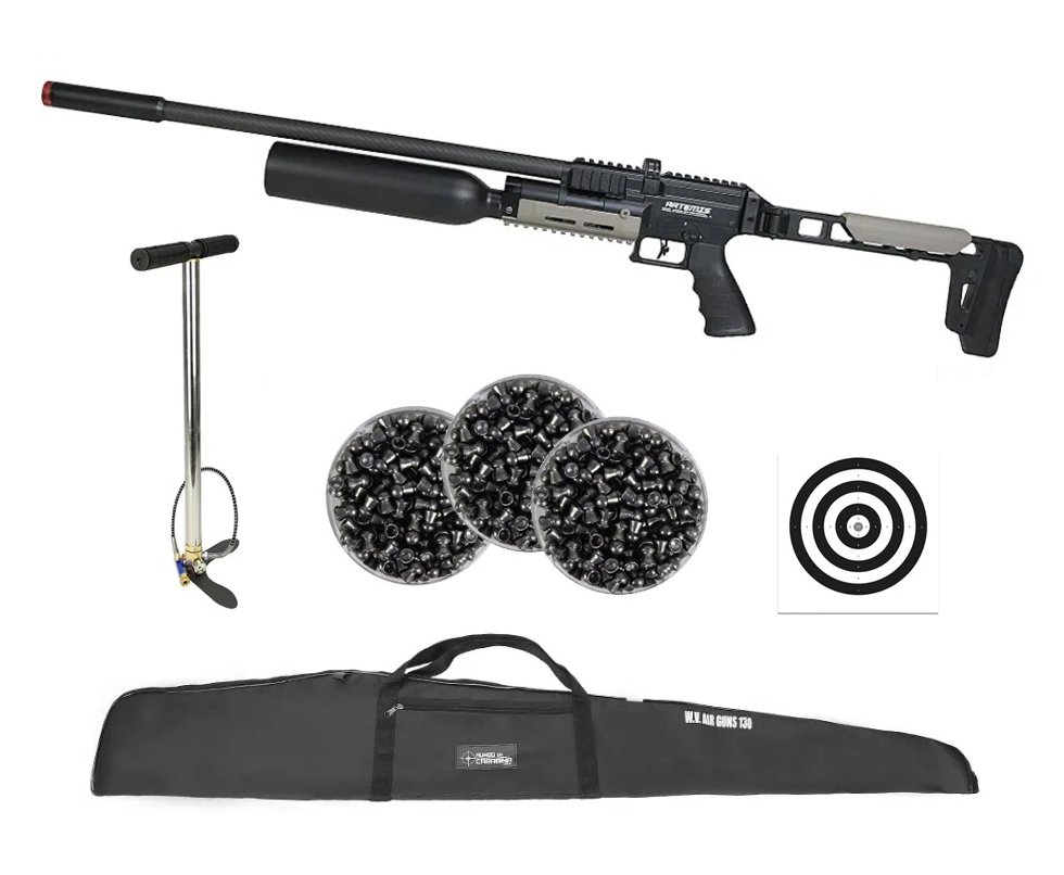 Carabina PCP Artemis AP1000B HC Nomad 5,5mm - FXR Artemis + Capa + Bomba + Alvos + Chumbos