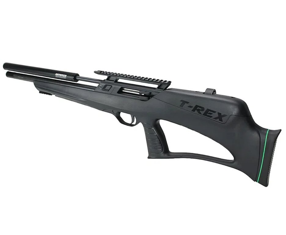 Carabina de Pressão PCP Artemis T-REX Bullpup 5,5mm com Válvula Reguladora - Fixxar + Bomba + Capa + Chumbos + Alvos