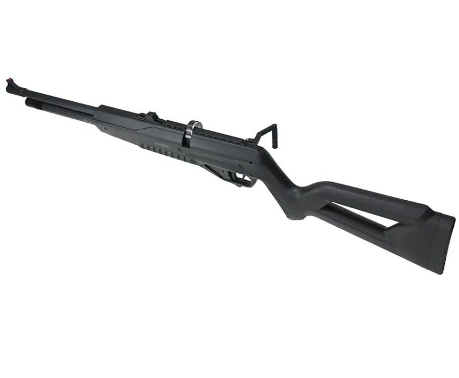 Carabina de Pressão PCP G850 Black Cal 5,5mm Nova Vista QGK + Bomba + Capa + Chumbos + Alvos
