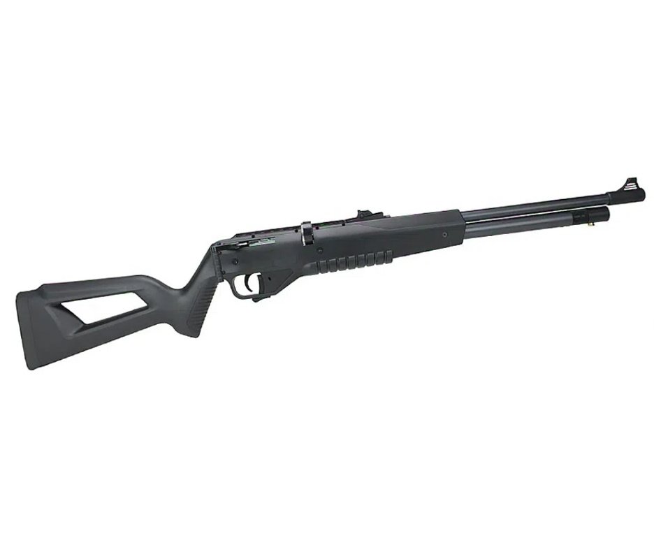 Carabina de Pressão PCP G850 Black Cal 5,5mm Nova Vista QGK + Bomba + Capa + Chumbos + Alvos