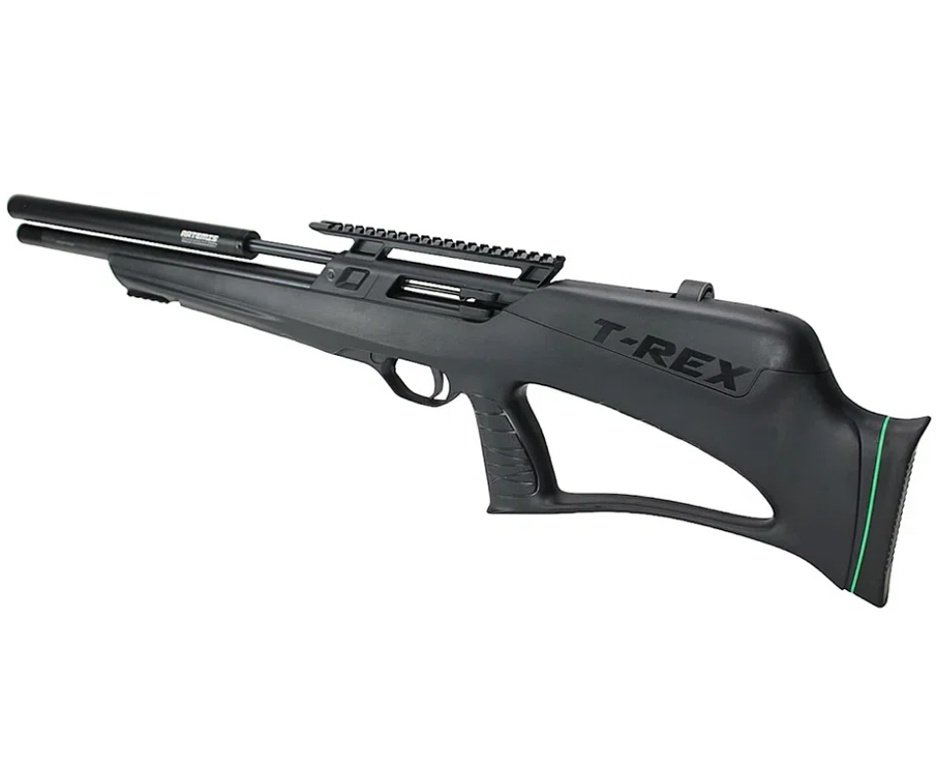 Carabina de Pressão PCP Artemis T-REX Bullpup 5,5mm com Válvula Reguladora - Fixxar + Bomba + Capa + Chumbos + Pistola de Pressão + BBS