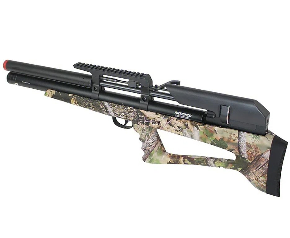 Carabina Pressão PCP P35 CAMO Artemis Bull PUP 5.5mm + Luneta 6-24x50 + Chumbos + Chama Pássaro