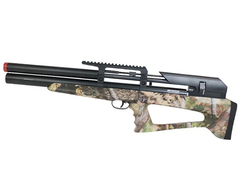 Carabina Pressão PCP P35 CAMO Artemis Bull PUP 5.5mm + Luneta 6-24x50 + Chumbos + Chama Pássaro