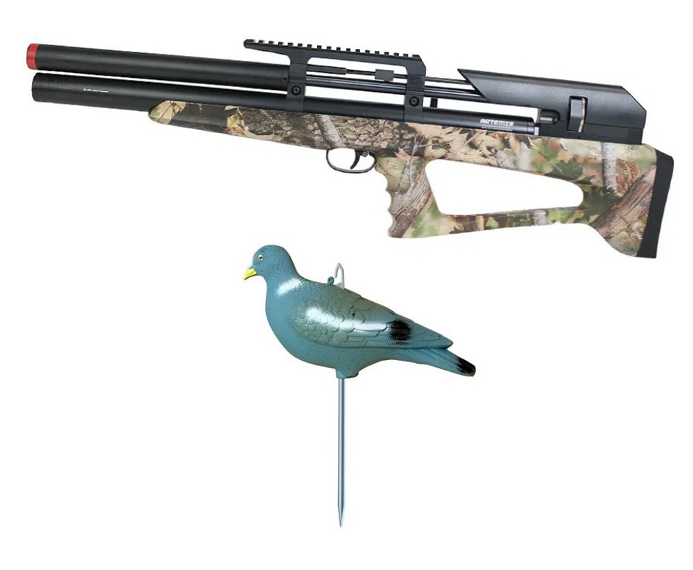 Carabina Pressão PCP P35 CAMO Artemis Bull PUP 5.5mm + Chama Pássaro