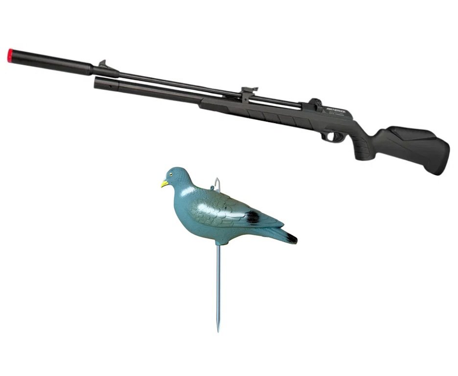 Carabina PCP Artemis PR900S G3 Black 5,5mm - FXR Artemis + Chama Pássaro