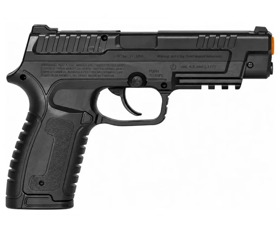 Pistola Gamo P-430 Dual Fuel CO2 4,5mm dispara Chumbinhos e BBs + Co2 + Chumbinho + BBS + Alvos + Case + Kamuff + Óleo de Silicone