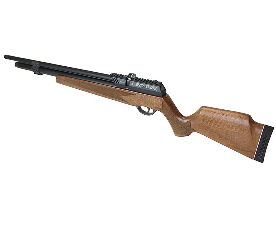 Carabina de Pressão PCP Raptor Rossi Semi Auto Madeira VR 5,5mm + Case FXR