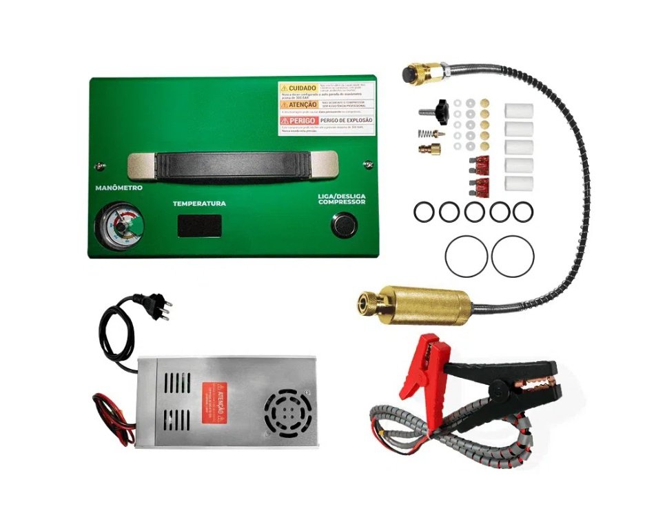 Carabina de Pressão PCP Raptor Rossi Semi Auto Madeira VR 5,5mm + Compressor Compacto portátil