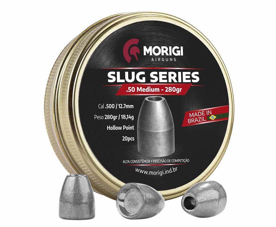 Chumbinho Morigi Slug 12,7 mm/.50 280gr - 20 un