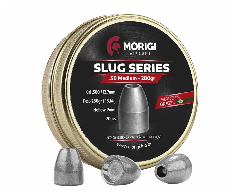 Chumbinho Morigi Slug 12,7 mm/.50 280gr - 20 un
