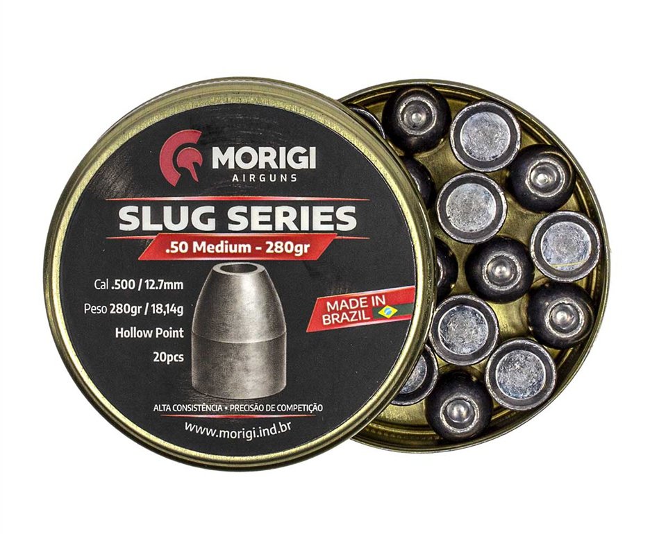 Chumbinho Morigi Slug 12,7 mm/.50 280gr - 20 un