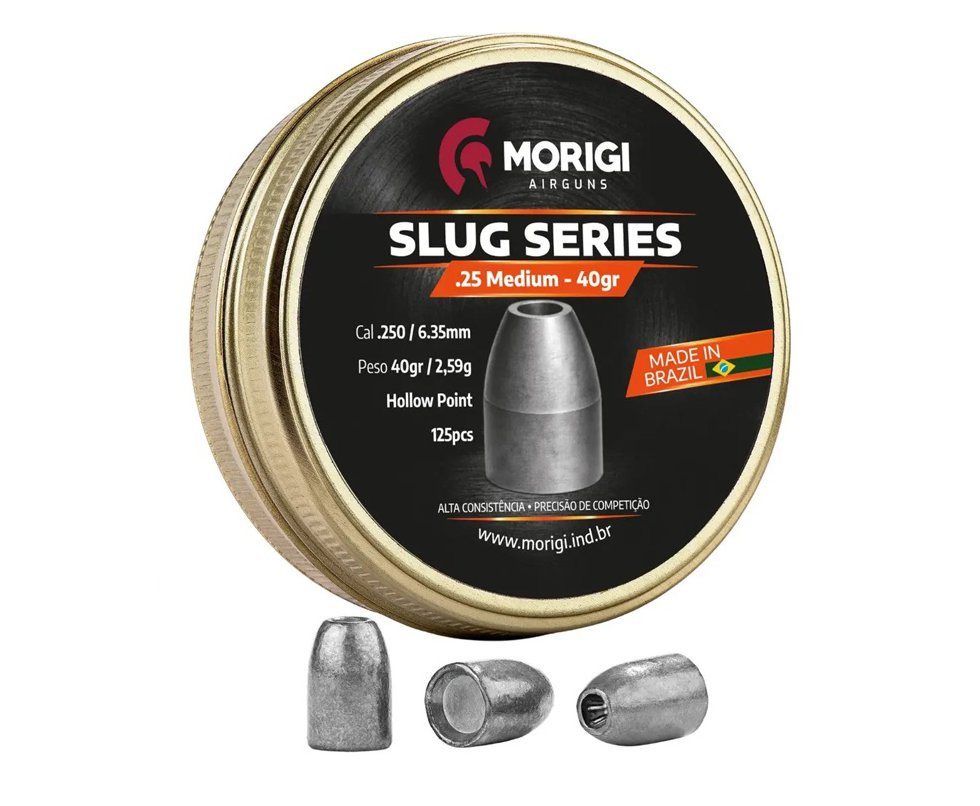 Chumbinho Morigi Slug 6,35mm 45 GR - 125un