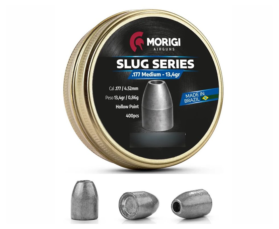 Chumbinho Morigi Slug 4,5mm 13,4 GR - 400un