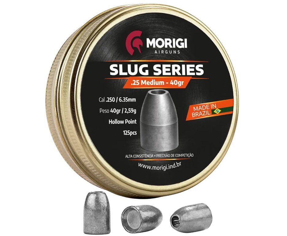 Chumbinho Morigi Slug 6,35mm 40 GR - 125un