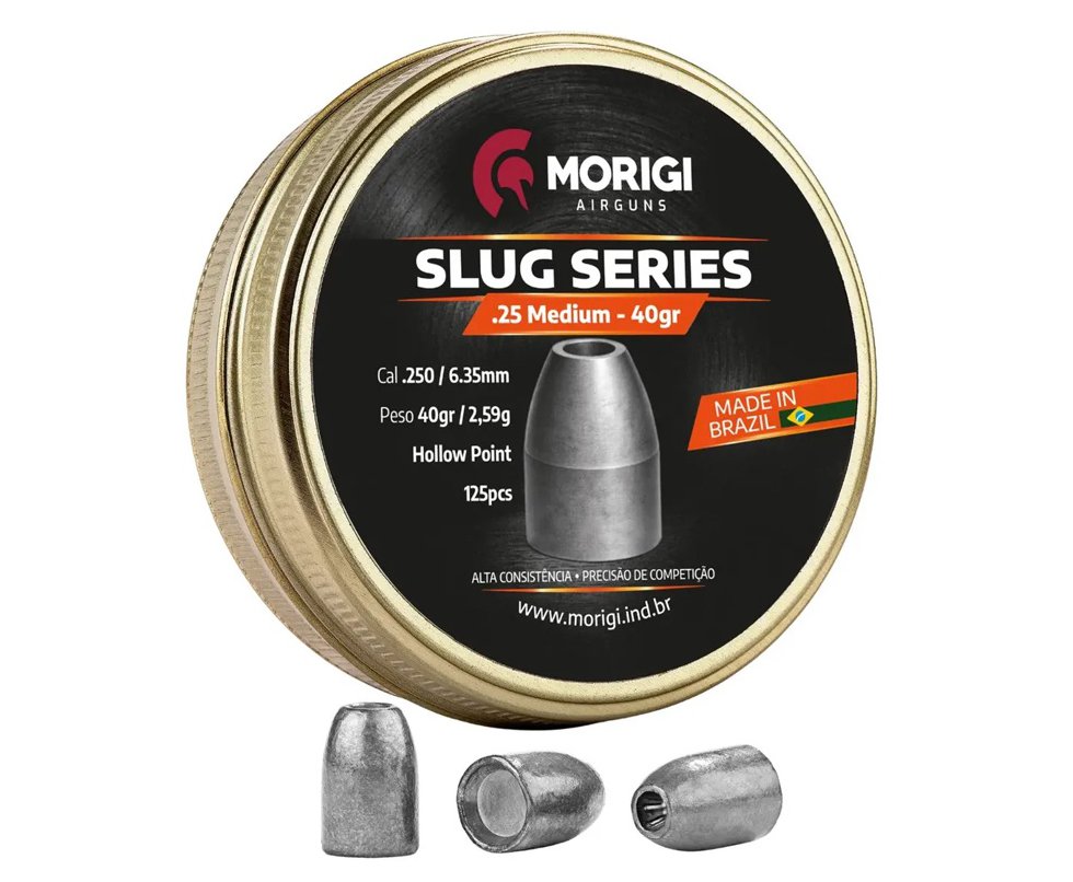 Chumbinho Morigi Slug 6,35mm 40 GR - 125un