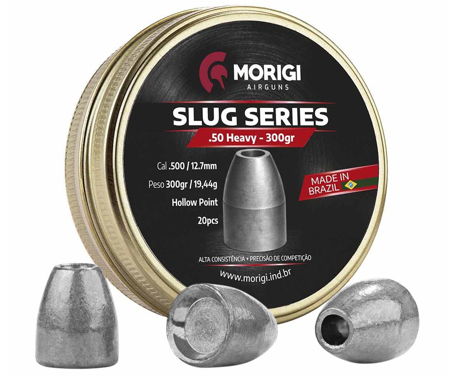 Chumbinho Slug Morigi .50 300gr 20Un