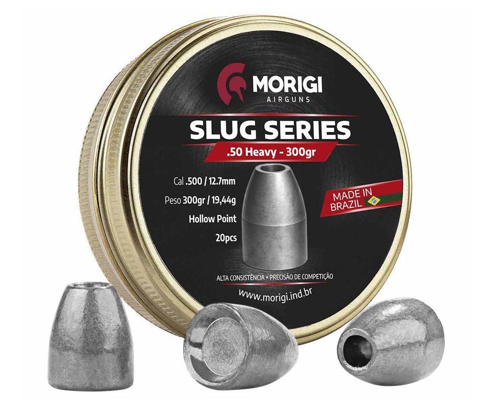 Chumbinho Slug Morigi .50 300gr 20Un