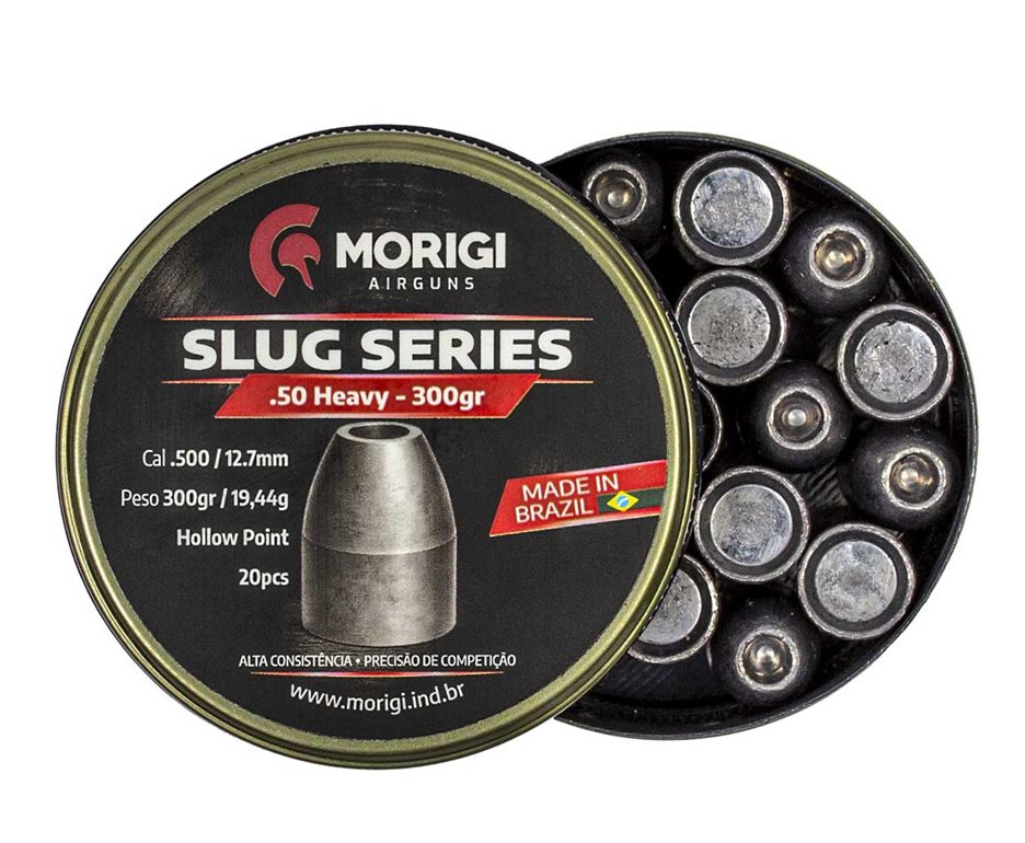 Chumbinho Slug Morigi .50 300gr 20Un