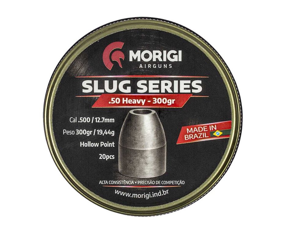 Chumbinho Slug Morigi .50 300gr 20Un