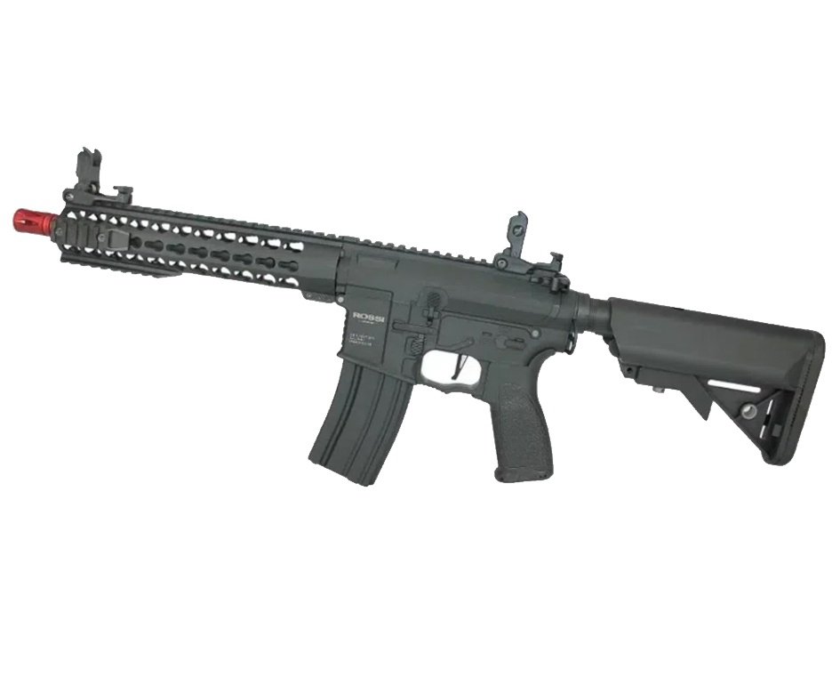 Rifle de Airsoft AR15 Neptune 10" Short ET Keymod 6mm Rossi + Capa + BBs + Bateria + Carregador + Red Dot + Alvos