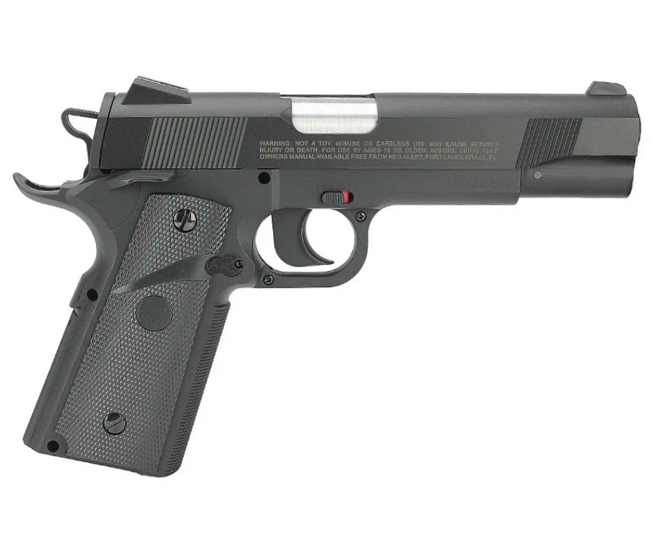 Pistola Pressão Co2 Gamo Red Alert Rd-1911 4,5mm + Co2 + Esferas de Aço + Case + Alvos