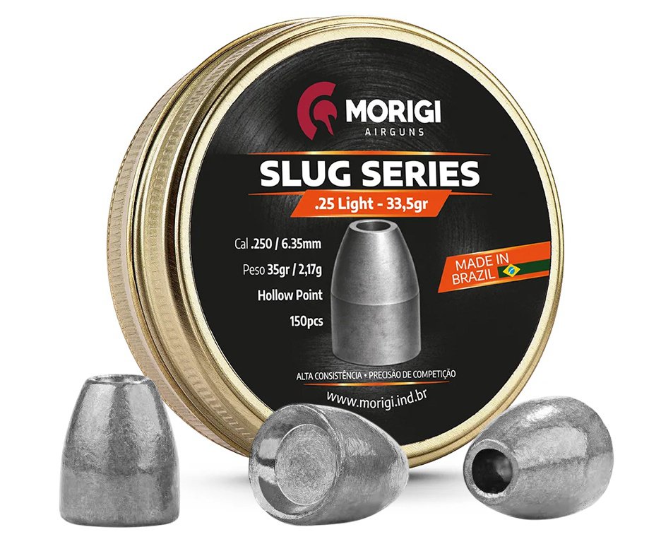 Chumbinho Morigi Slug 6,35mm 33,5 GR - 150un