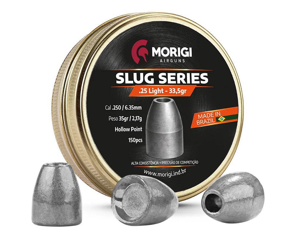 Chumbinho Morigi Slug 6,35mm 33,5 GR - 150un