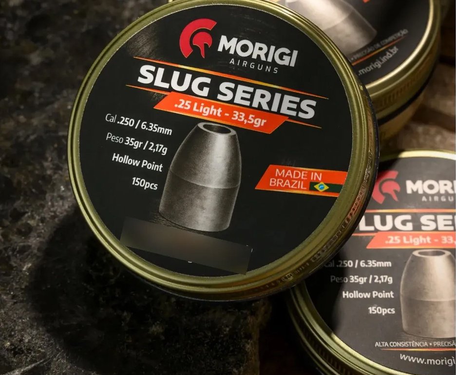 Chumbinho Morigi Slug 6,35mm 33,5 GR - 150un