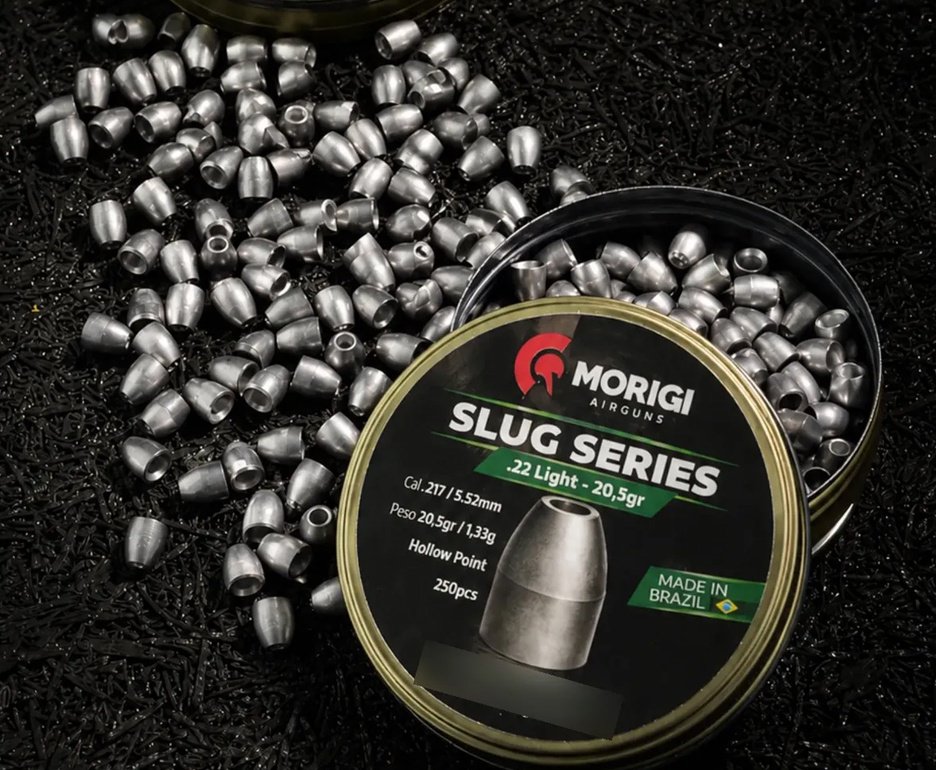 Slug Morigi Airguns 5,5mm (.22) 20,5gr – 250 Unidades