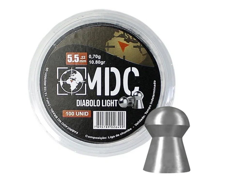 Carabina de Pressão Rossi Dione Sport MH 5,5mm - Rossi + Luneta 4x20 + Chumbinho + Alvos + Bandoleira + Capa + Óleo de Silicone
