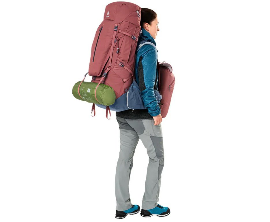 Mochila Cargueira Deuter Aircontact X 60+15 SL - Vermelho