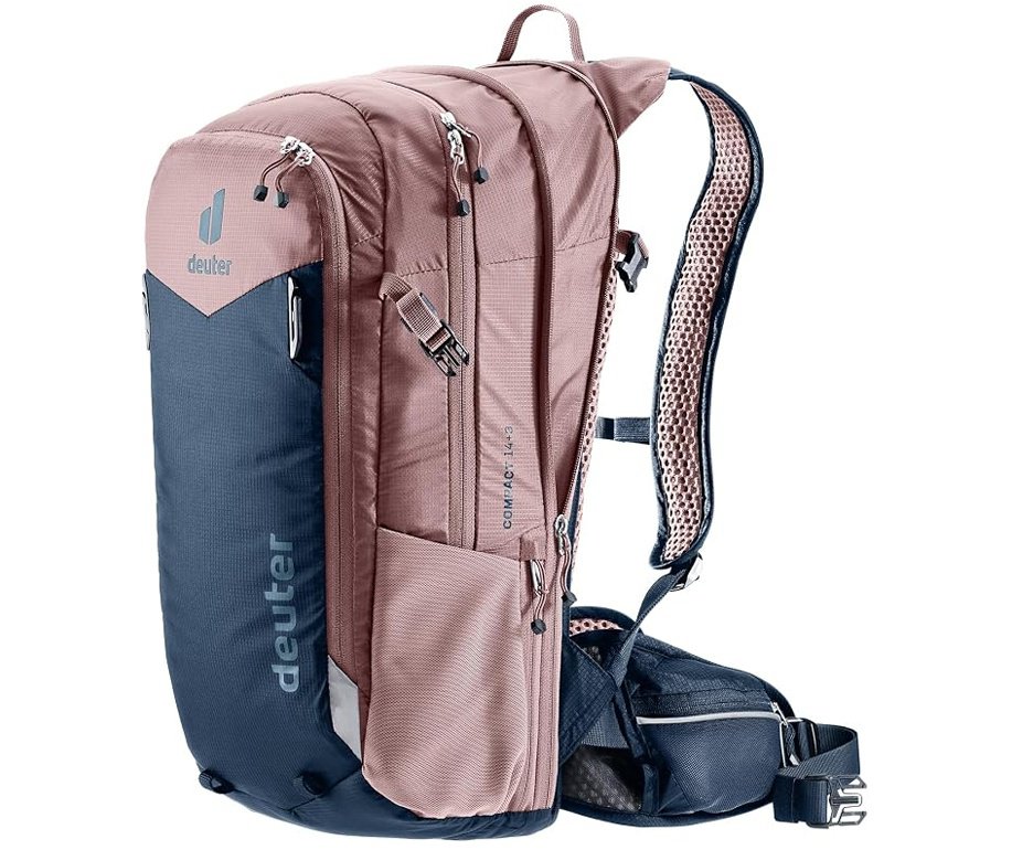 Mochila Deuter Exp 14 New  - Azul e Vermelho