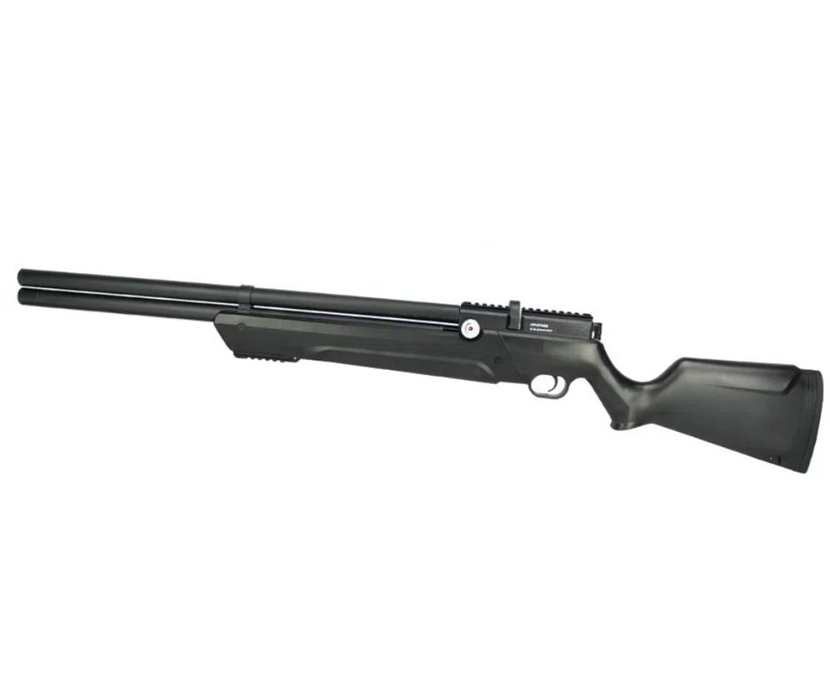 Carabina de Pressão PCP Leviathan PS-P 4,5mm Preta Nova Vista + Bomba + Capa + Luneta 3-9x40 + Chumbos + Alvos + Desengripante / Anticorrosivo + Kit Limpeza